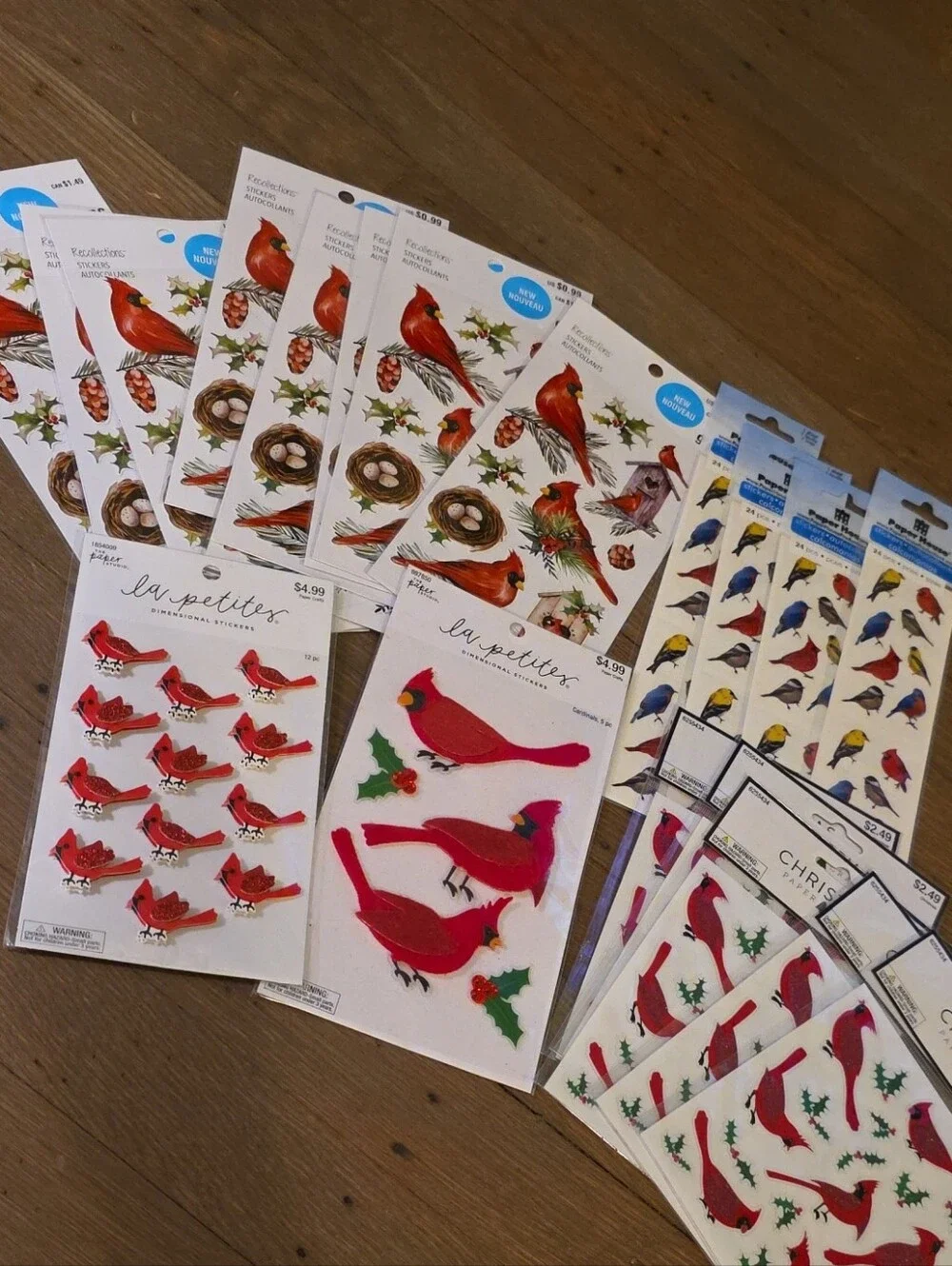 Assorted Bird Stickers: 19 Packs - Scrapbooking / Crafts. NEW